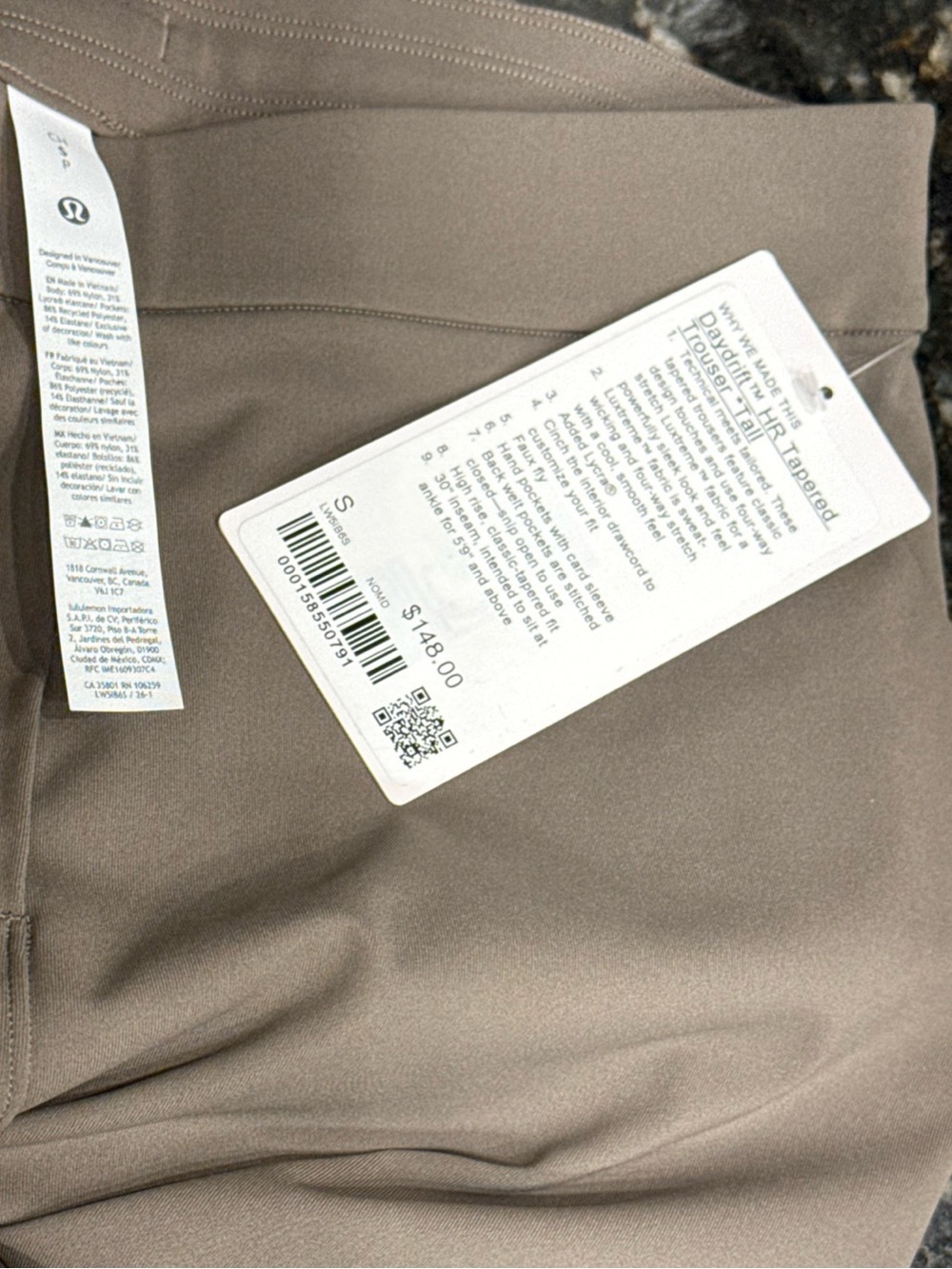 New Lululemon Daydrift High-Rise Trouser *Tall Nomad Size Small 30” Inseam NWT - Picture 14 of 16